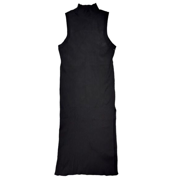 Good American Plus-Sized Black Mock Neck Knit Midi Dress- Sz 7/8 (US 4X-5X) NEW - Picture 9 of 14